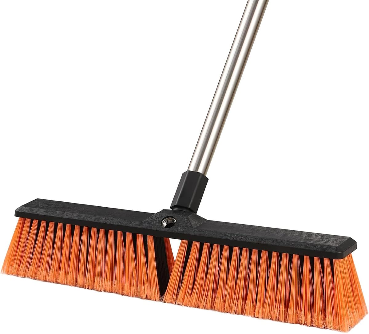 Mitclear 45 cm Outdoor Brush with Extendable Handle (163 cm), Heavy Duty Outdoor Broom with Hard Bristles, Sweeper Brush for Garden, Artificial Lawn, Terrace, Garage, Patio, Sidewalk