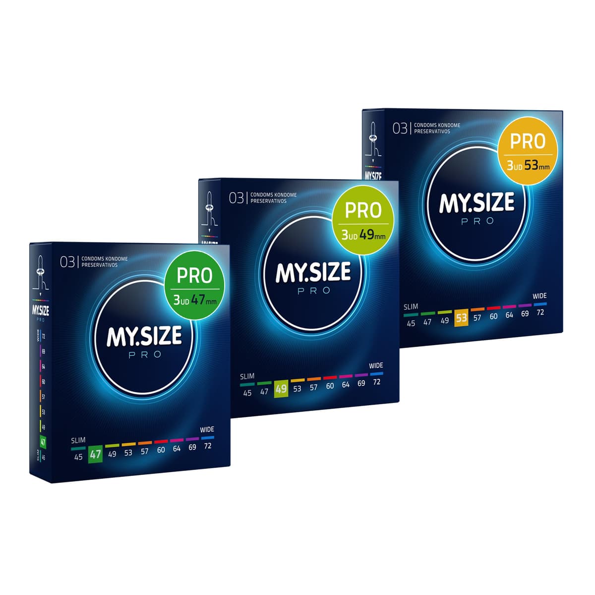 MY.SIZE PRO Condones ÉLITE, talla 5, 60 mm, XL, 10 piezas - Látex Vytex extra puro, fácil de abrir — view 14