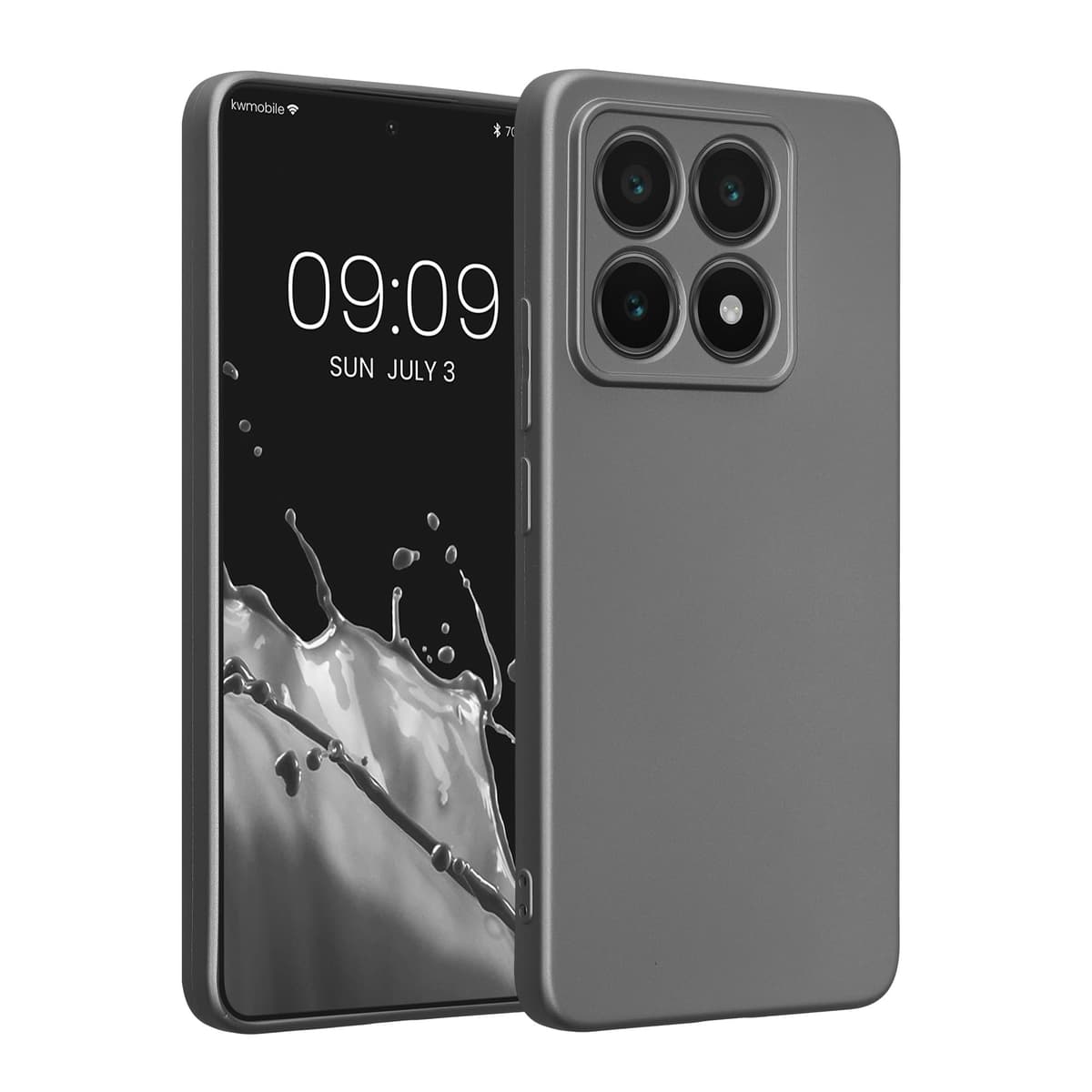 kwmobile Carcasa Compatible con Xiaomi Redmi Note 14 Pro 5G / Poco X7 Funda - Funda Ultrafina de TPU con Bordes elevados - Lavanda Metalizado — view 159