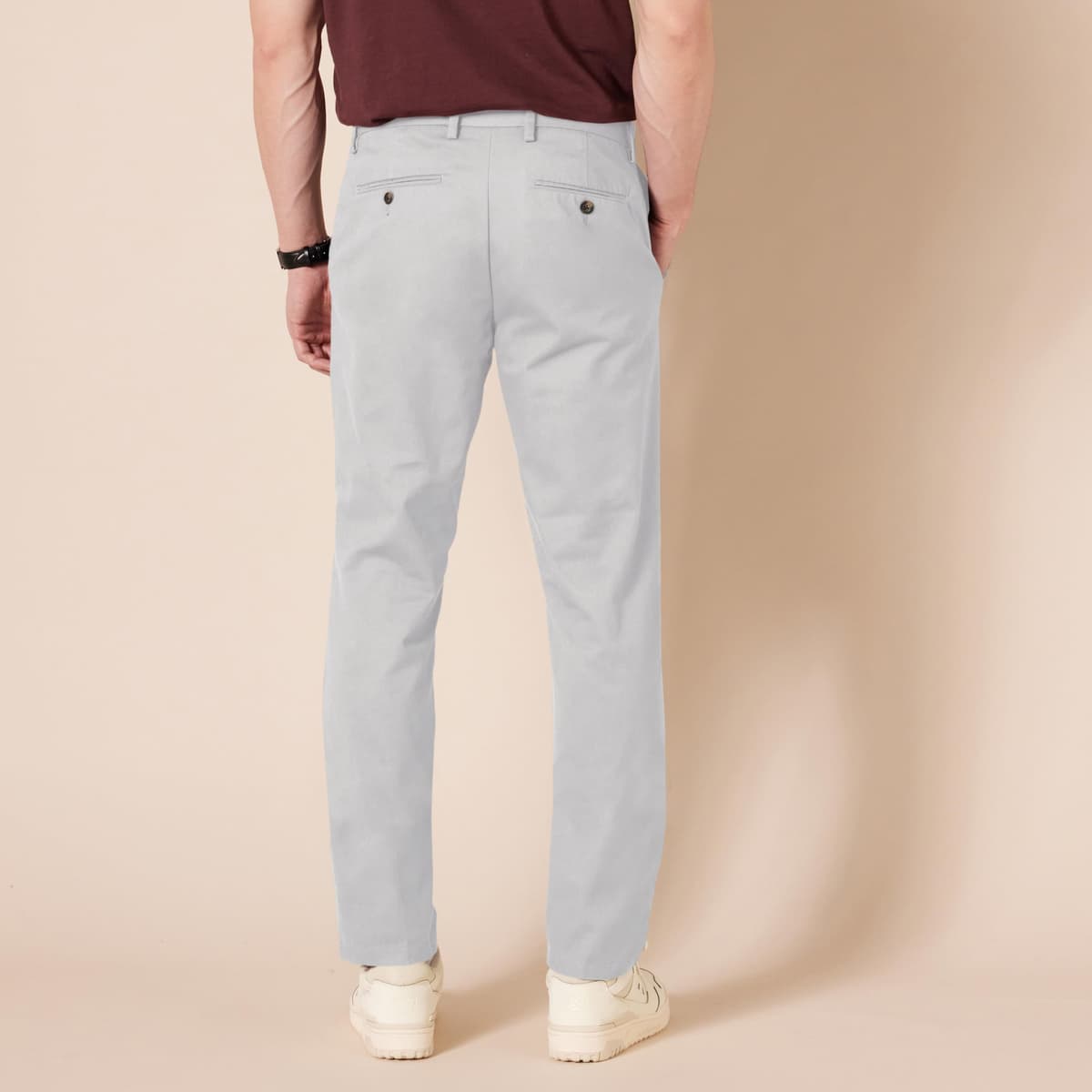 Amazon Essentials Men's Slim Fit Wrinkle-Resistant Flat-Front Work Chino Trousers — view 2