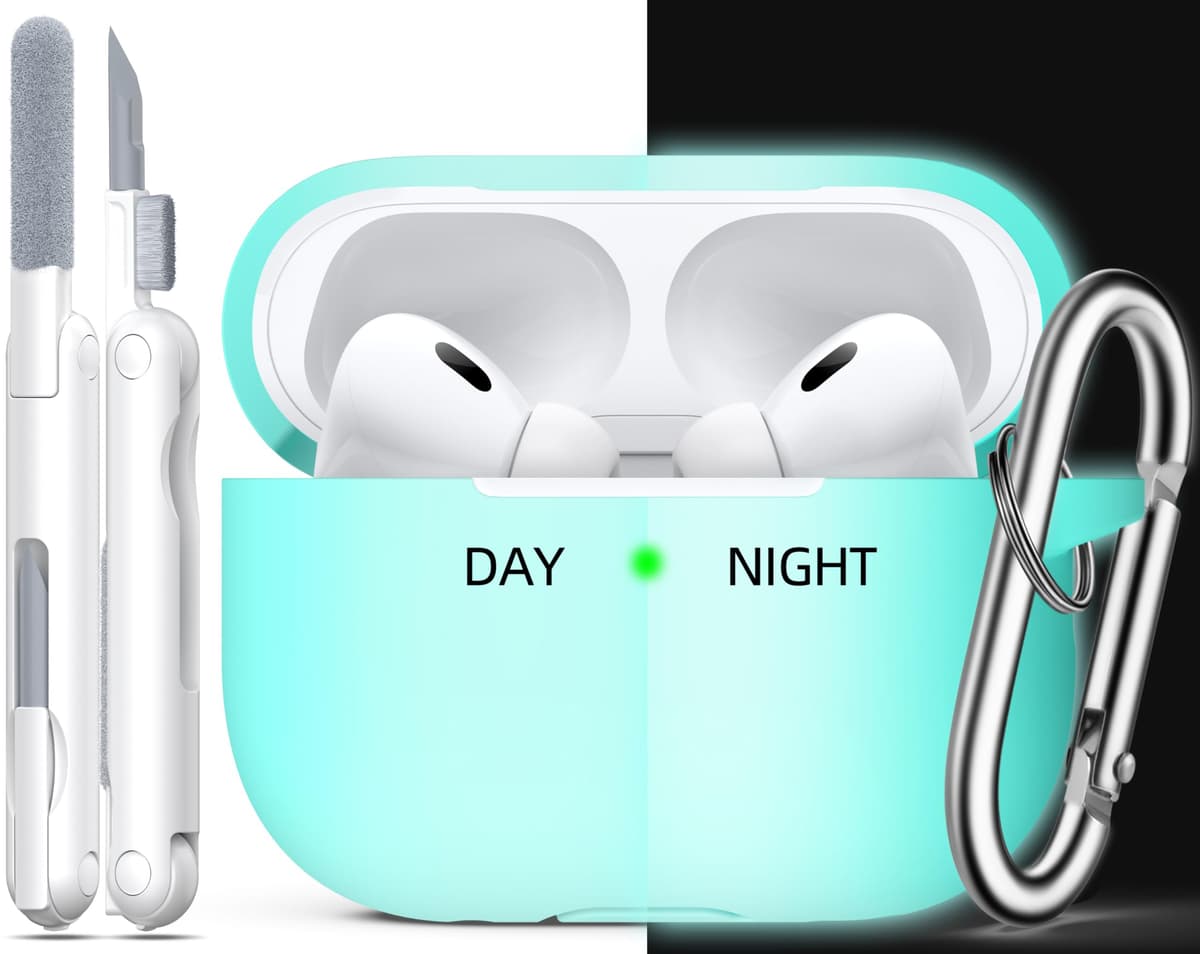 R-fun Funda para AirPods 4 con Kit de Limpieza, Case de Silicona Suave con Llavero, Funda Protectora Completa para Hombres y Mujeres, Compatible con Apple Latest Airpods 4th, Rojo — view 58