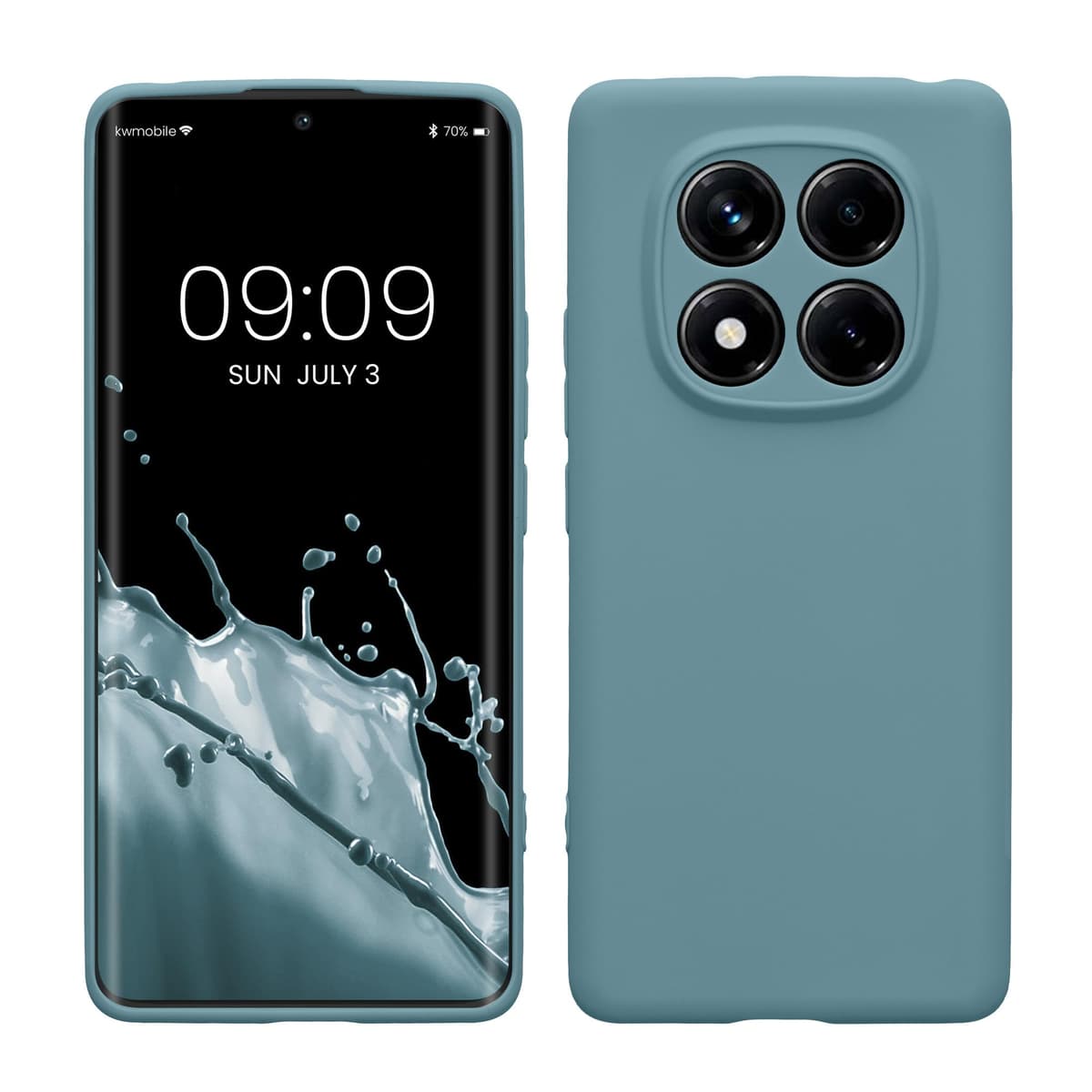 kwmobile Carcasa Compatible con Xiaomi Redmi Note 14 Pro 5G / Poco X7 Funda - Funda Ultrafina de TPU con Bordes elevados - Lavanda Metalizado — view 131