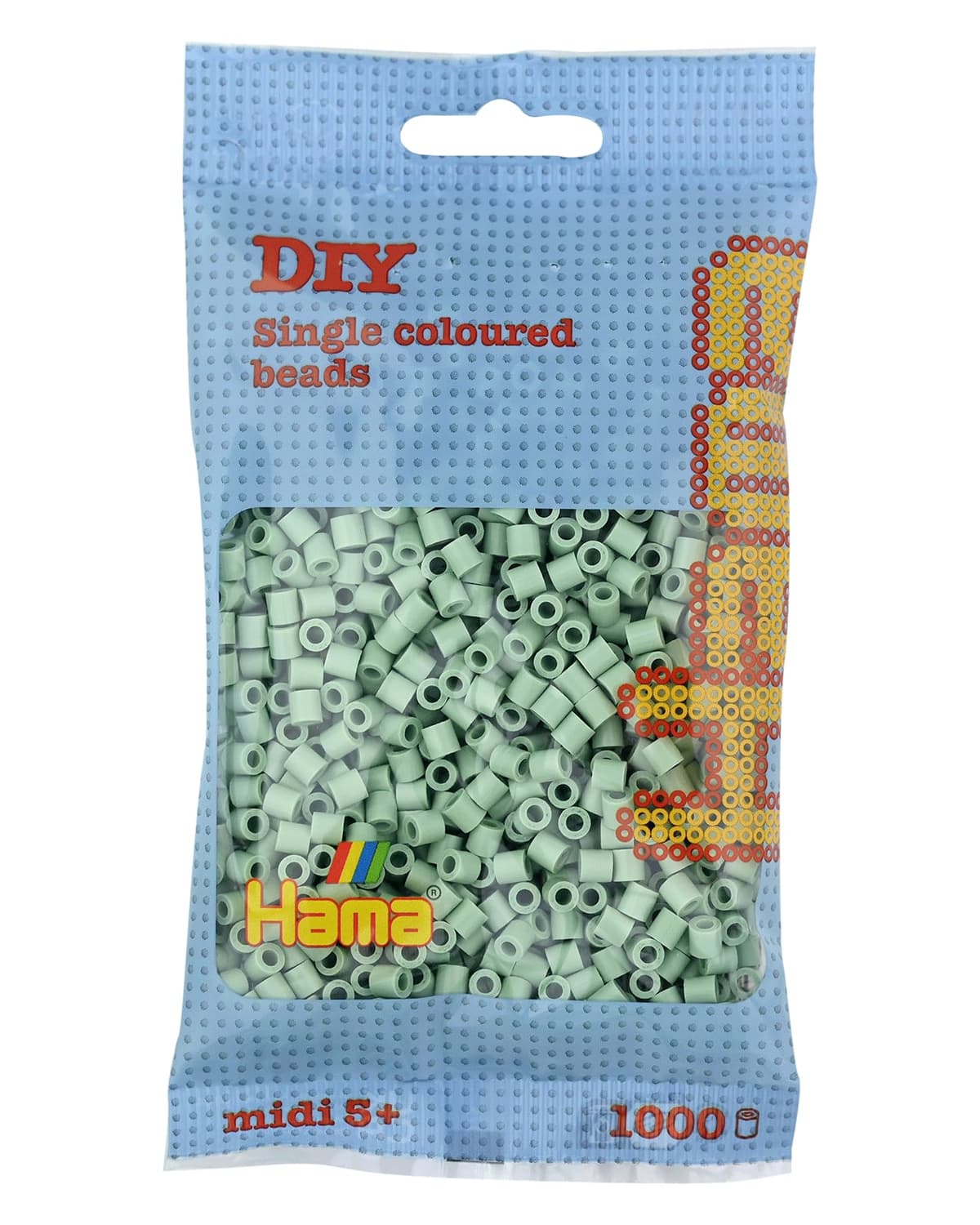 HAMA Bolsa de perlas | Aprox. 1000 cuentas midi fusibles para manualidades y mosaicos | Perlas de fusión para niños creativos 5+ | Juego de arte y decoración | Beige — view 32