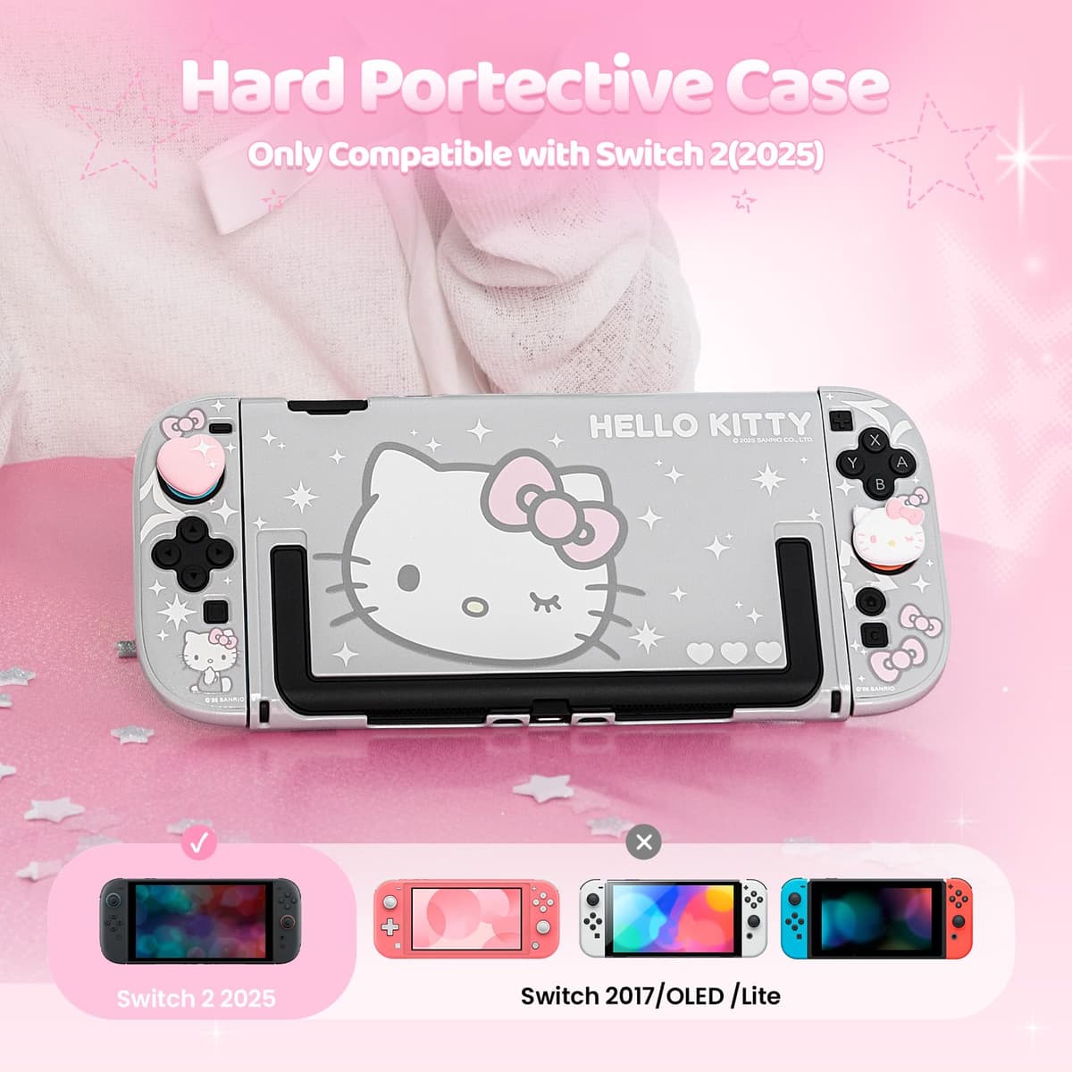 Kuitmor Funda protectora de policarbonato para Switch 2, funda protectora dura antiarañazos para Switch 2025 - HLK — view 2