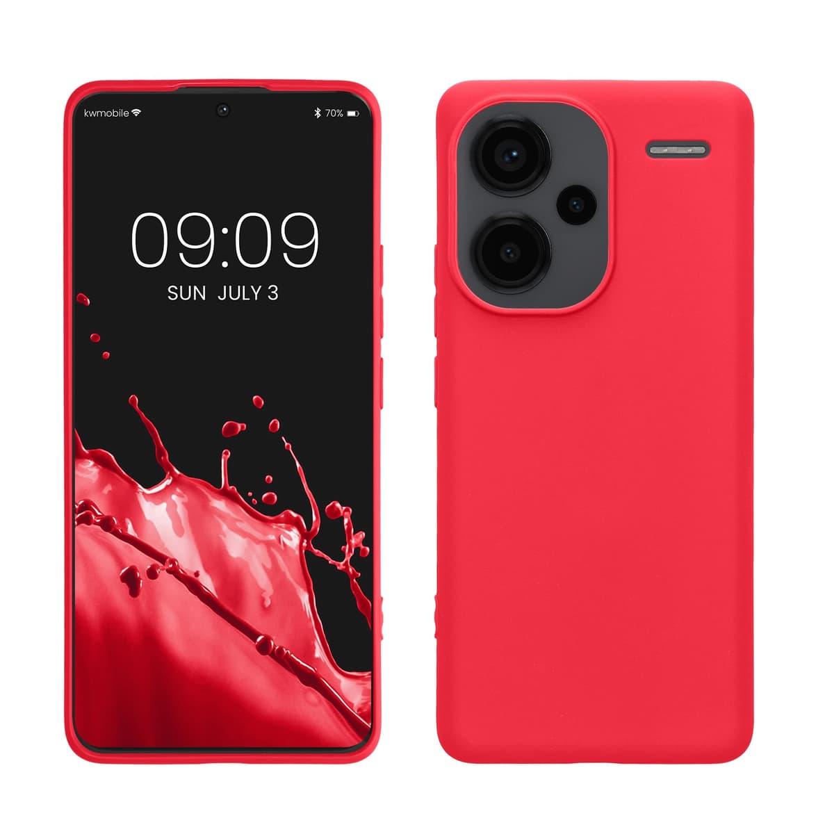 kwmobile Carcasa Compatible con Xiaomi Redmi Note 14 Pro 5G / Poco X7 Funda - Funda Ultrafina de TPU con Bordes elevados - Lavanda Metalizado — view 265