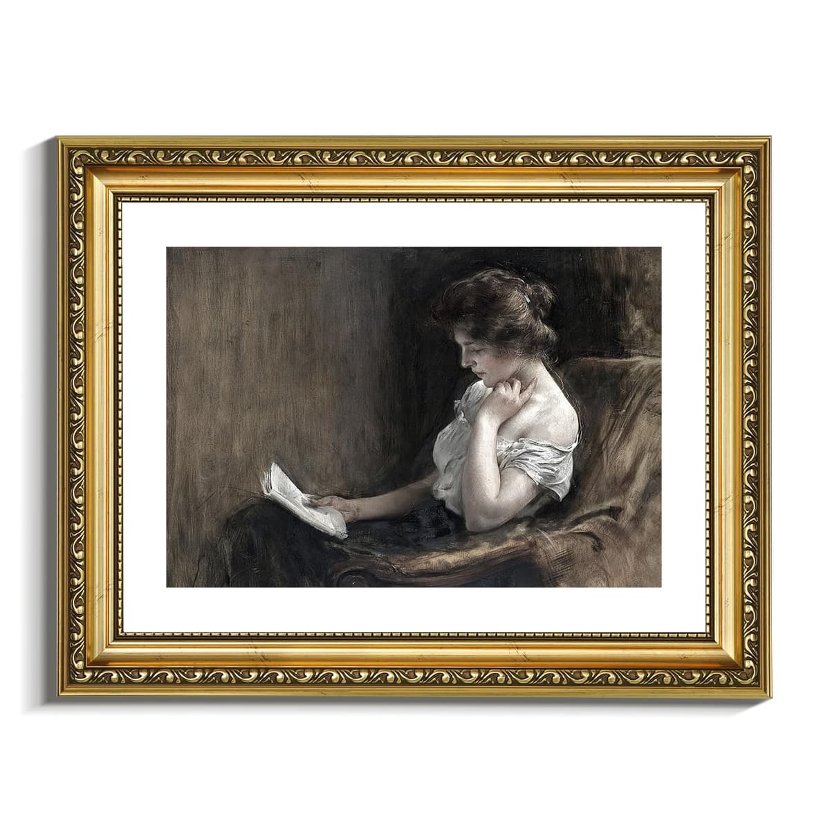 VIYYIEA Gold Framed Wall Art Canvas Print Home Decor Vintage Swan Decoration Grace Swan Art Painting Pictures Rustic Bathroom Wall Decor Animal Farmhouse Artwork for Living Room Bedroom Office 11x14in — view 18