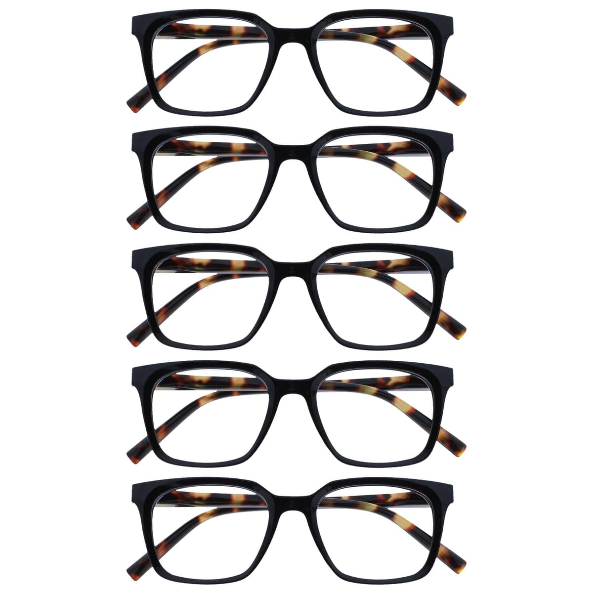 OPULIZE KOI Reading Glasses - Elegant Wide Rectangular Frame - Optimum Vision - Men Women - Spring Hinges, 1 Pack - Aqua — view 19