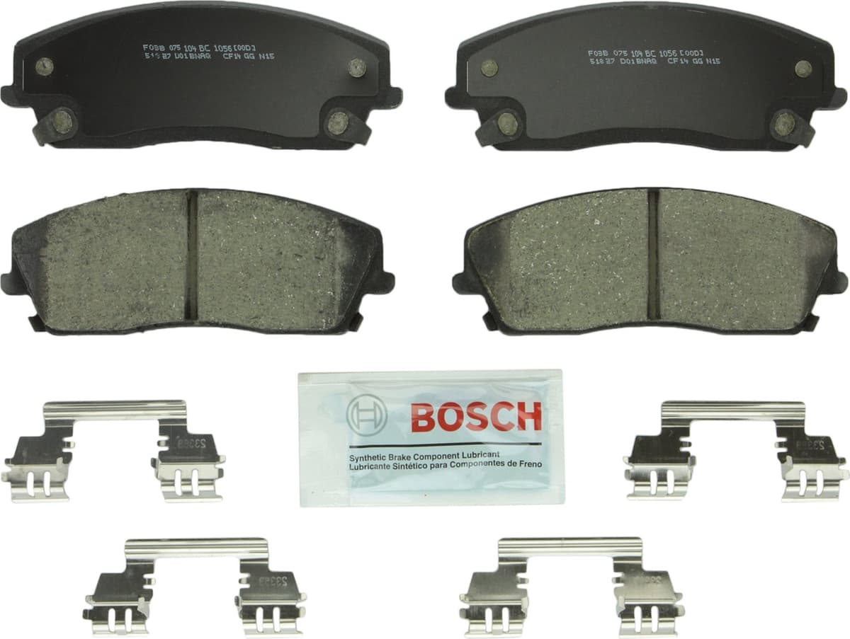 Bosch BC914 QuietCast Premium Ceramic Disc Brake Pad Set For: Acura ILX; Honda Accord, Civic, CR-V, Element, Fit, Front — view 200