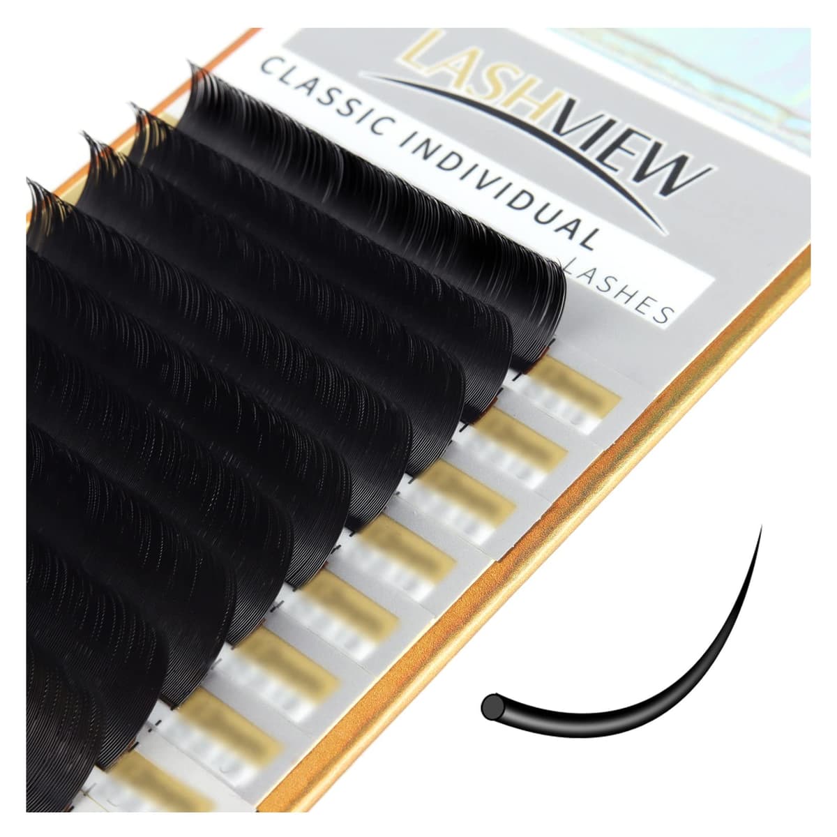 LASHVIEW Self Adhesive Lashes Clusters Eyelashes, 5+ Days Wear Press-on Lashes 10-16mm Individual Lash Extension Kit with Tweezers, No Glue Needed Natural DIY Kit (ZNF23) — view 17
