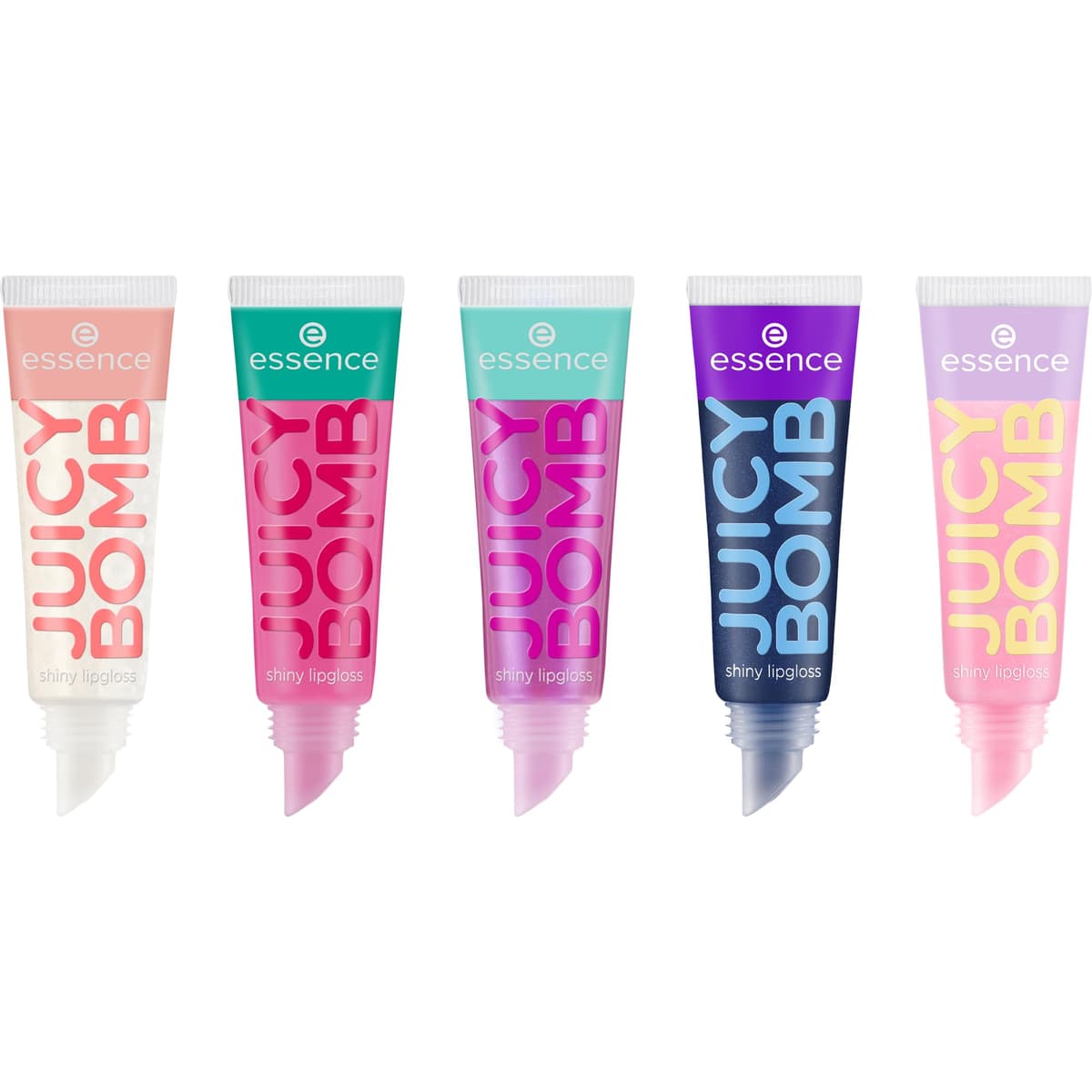 essence JUICY BOMB shiny lipgloss set, natural, shiny, shimmery, translucent (1pcs) — view 3