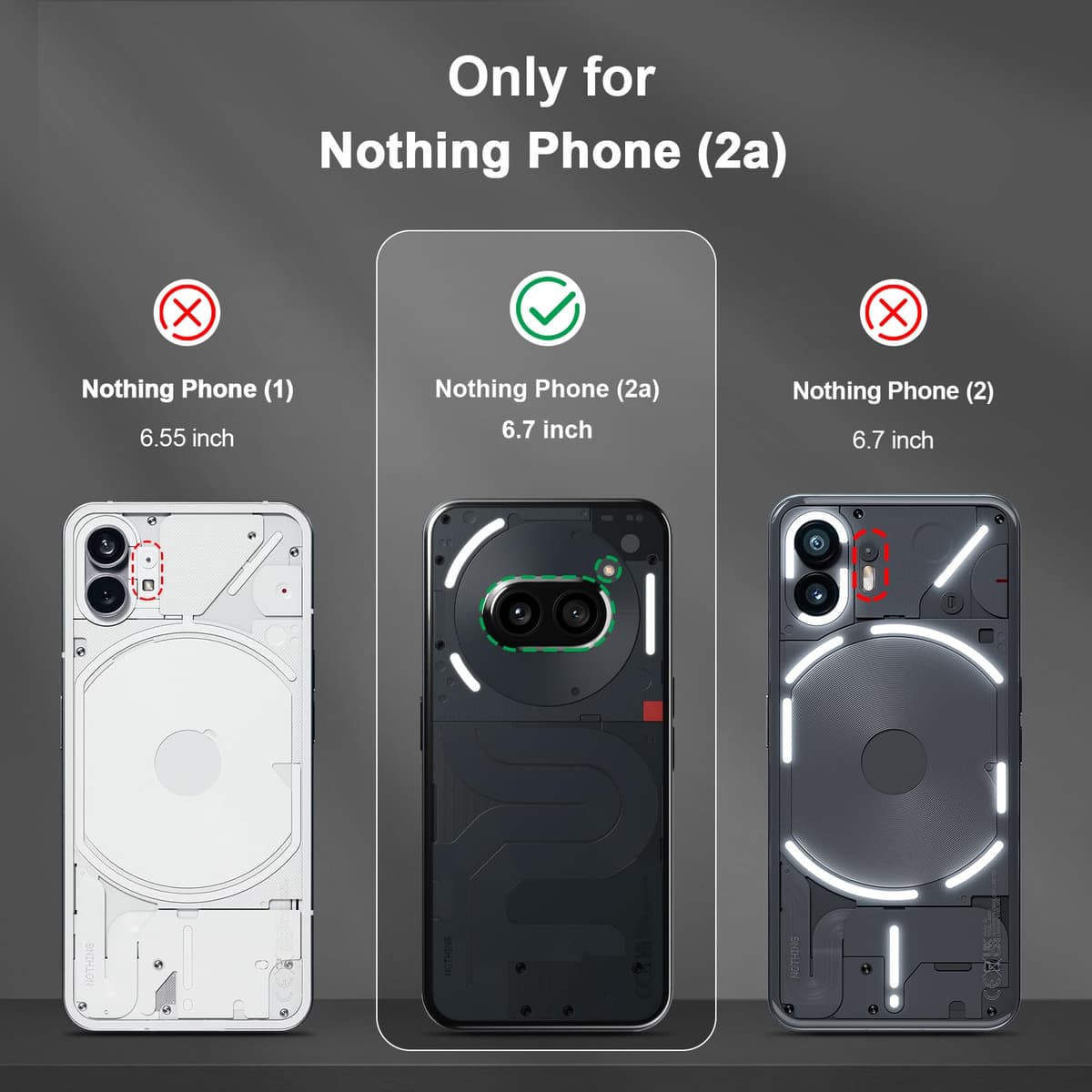 Funda para CMF Phone 2 Pro, Carcasa Antigolpes con Soporte anular metálico, Case Protectora de Grado Militar, Negro — view 702