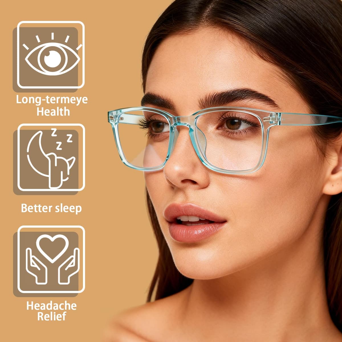 BIRDDIE Gafas antiluz azul para mujeres y hombres, gafas de computadora UV400 antideslumbrantes para juegos, lectura y alivio de la fatiga ocular — view 2