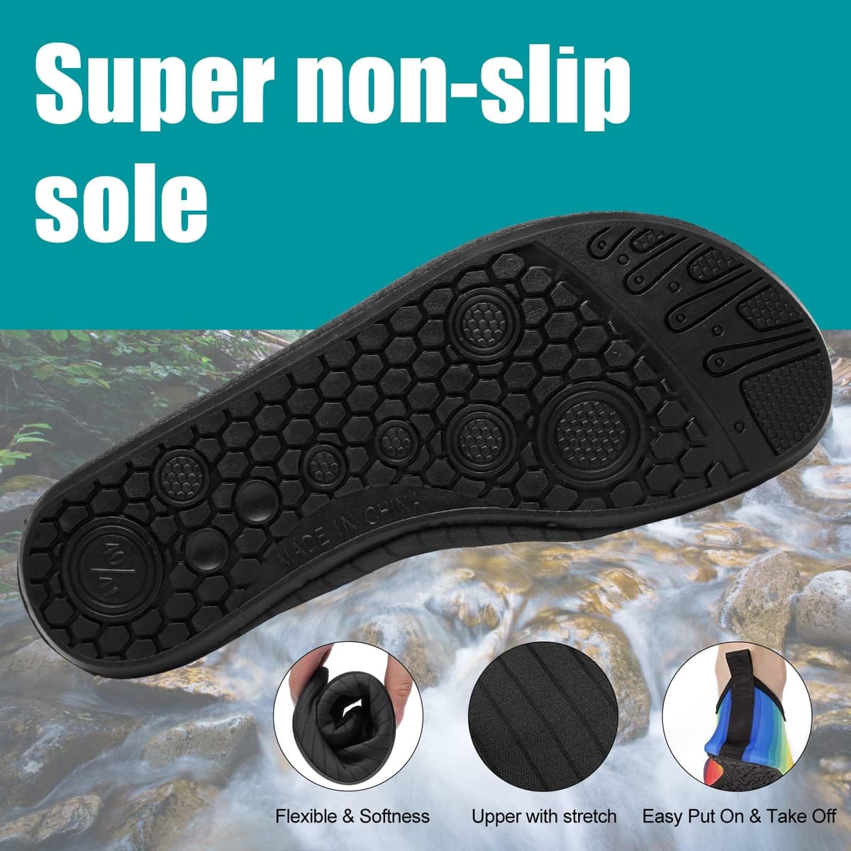 Steppli Water Shoes Swim Aqua Shoes for Men Women — view 6