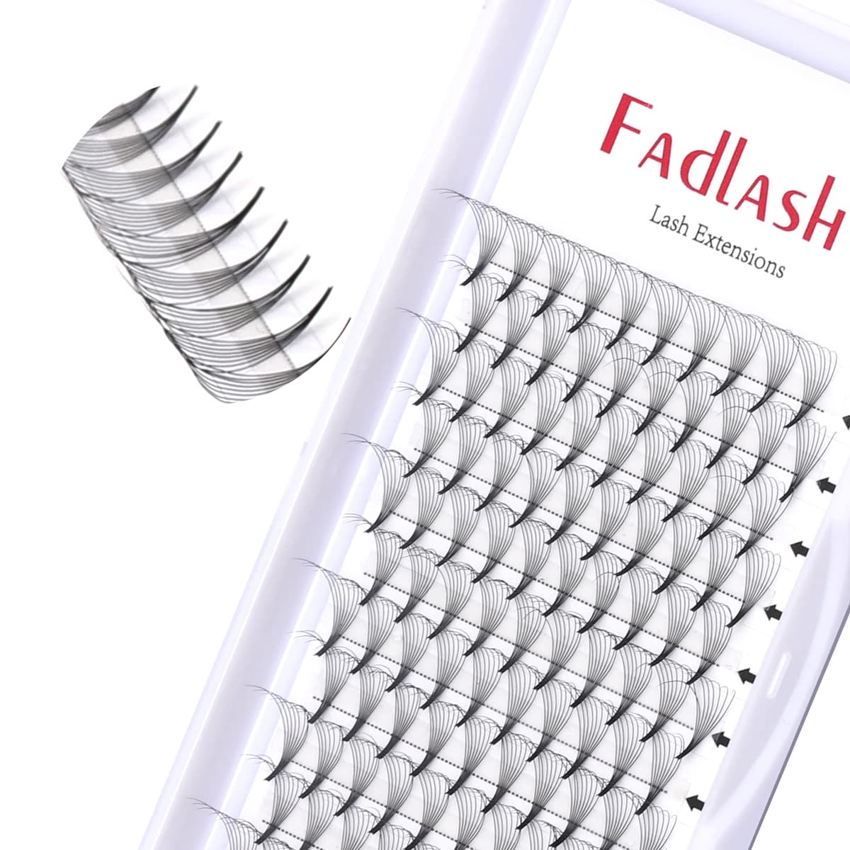 Russian Volume Lashes 16D 0.07 C Curl Mix Tray - Premade Fan Lashes (8-14mm) — view 40