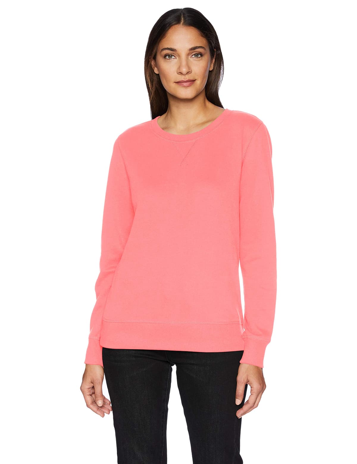 Amazon Essentials Mujer Sudadera con Cuello Redondo de Forro Polar (Disponible en Tallas Grandes)