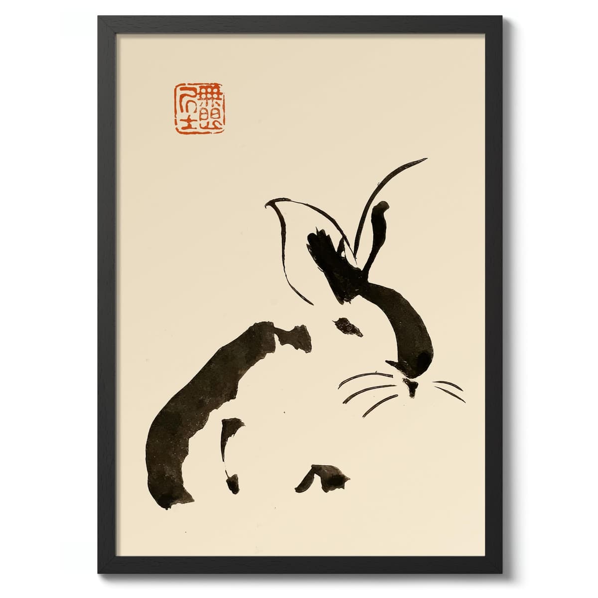 Matsumoto Hoji Sad Frog Poster, Japansese Art Woodblock Ukiyo-e Print, Framed Japanese Wall Art, Archival Matte, A1 (Print Only) - 84.1x59.4cm — view 41