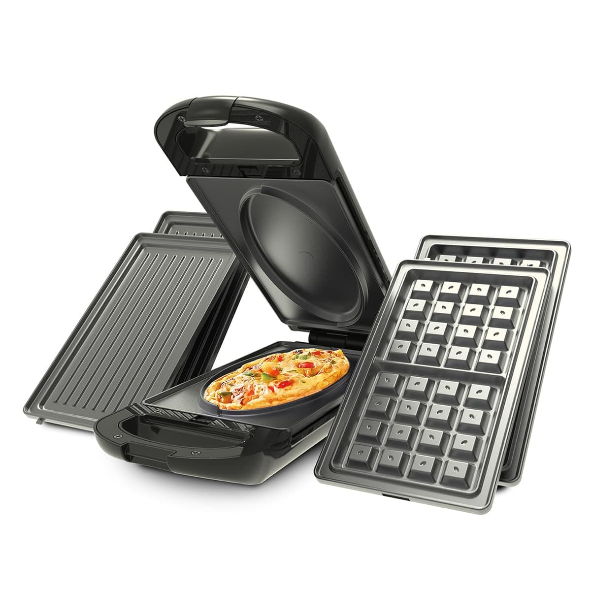 Drew&Cole 5 Minute CleverChef - 700W - Non-Stick Multicooker - Great for Steaks, Omelettes, Toasties, Pizzas & Dessert Maker - Free Recipe App - Quick Meals - Cool-Touch Handle & Auto Temp Sensor — view 11