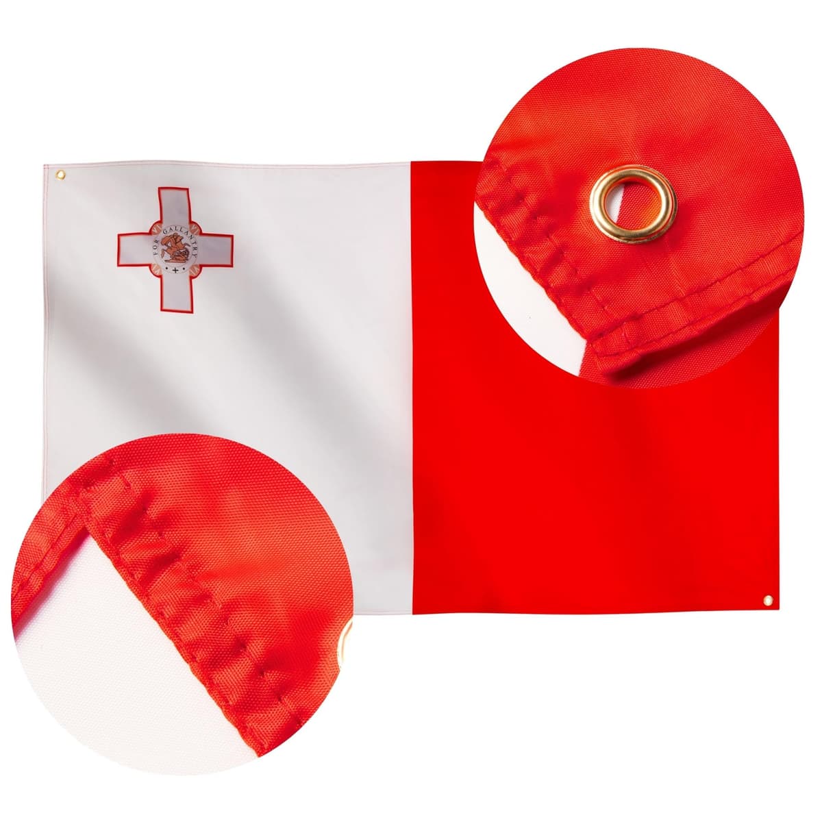 Runesol Cornwall Flag - 91x152cm, 3ft x 5ft, Cornish Flag, 4 Grommets, Eyelet in Every Corner, Premium Quality, Inside & Outside Use, Vivid Colours — view 399