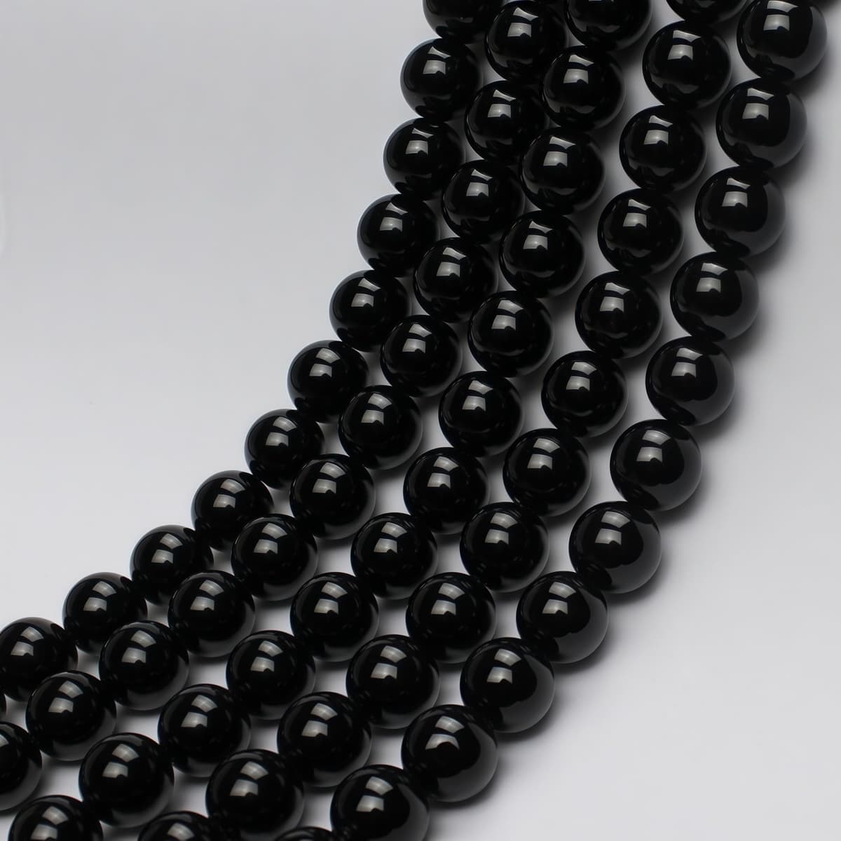 MJDCB 6mm 60 piezas Cuentas de Piedra Ónice Negro Redondas Sueltas Piedras Semipreciosas Naturales para Hacer Joyas Pulseras Collares — view 7