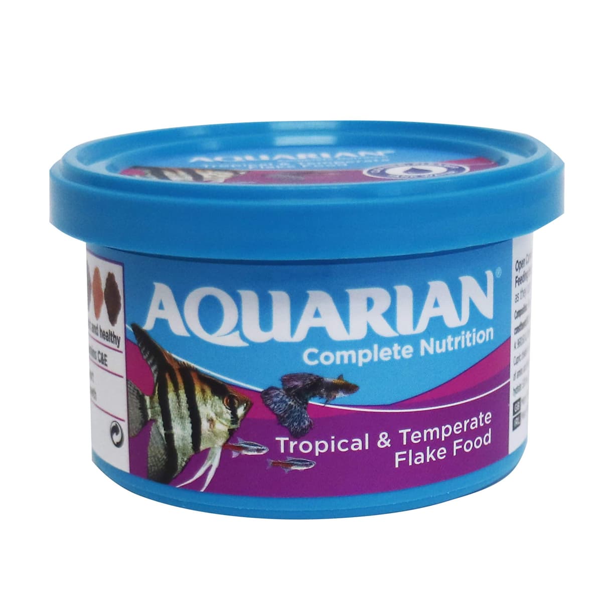 AQUARIAN Complete Nutrition, Aquarium Tropical & Temperate Fish Food Flakes, 50g Container — view 9