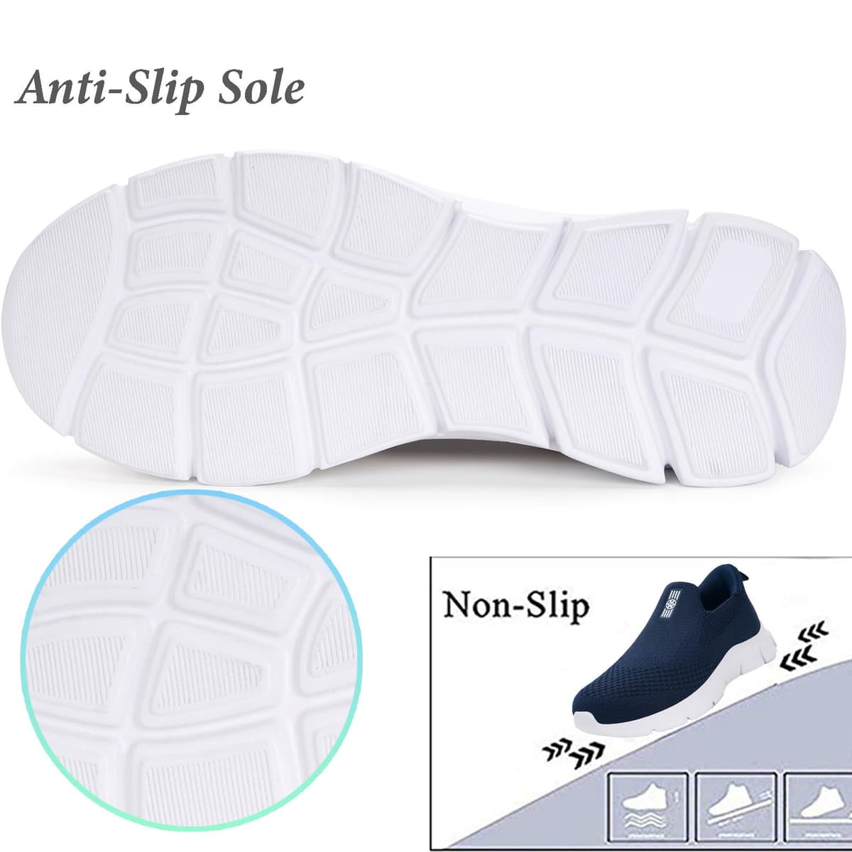 Zapatillas Casual para Hombre Mujer Slip-ins Zapatos de Caminar Deportivas Correr Tenis Sneaker Cómodas Manos Libres Sin Cordones 36-46 — view 4