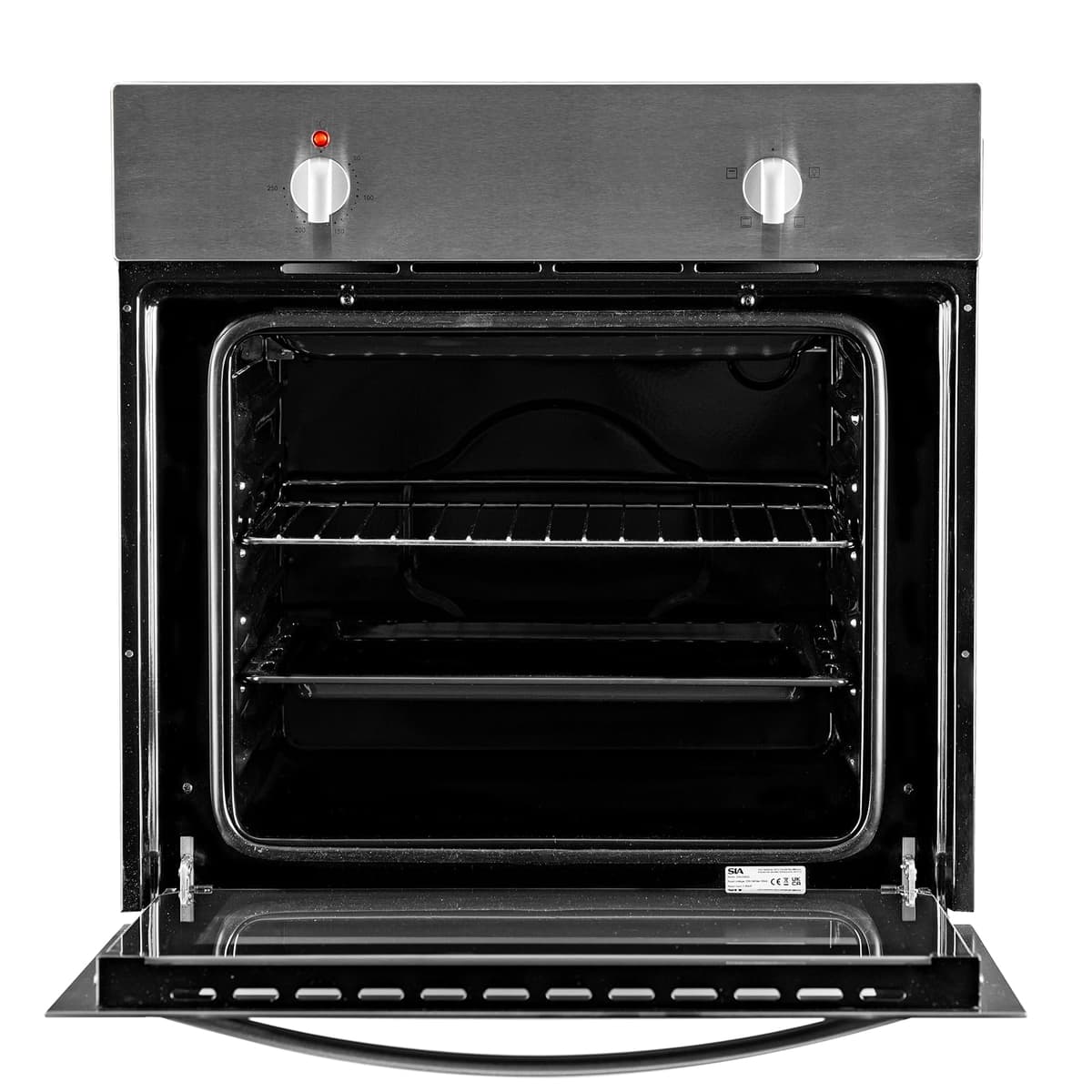 60cm Single Electric Oven In Stainless Steel, Multi-function - SIA SSO59SS — view 3