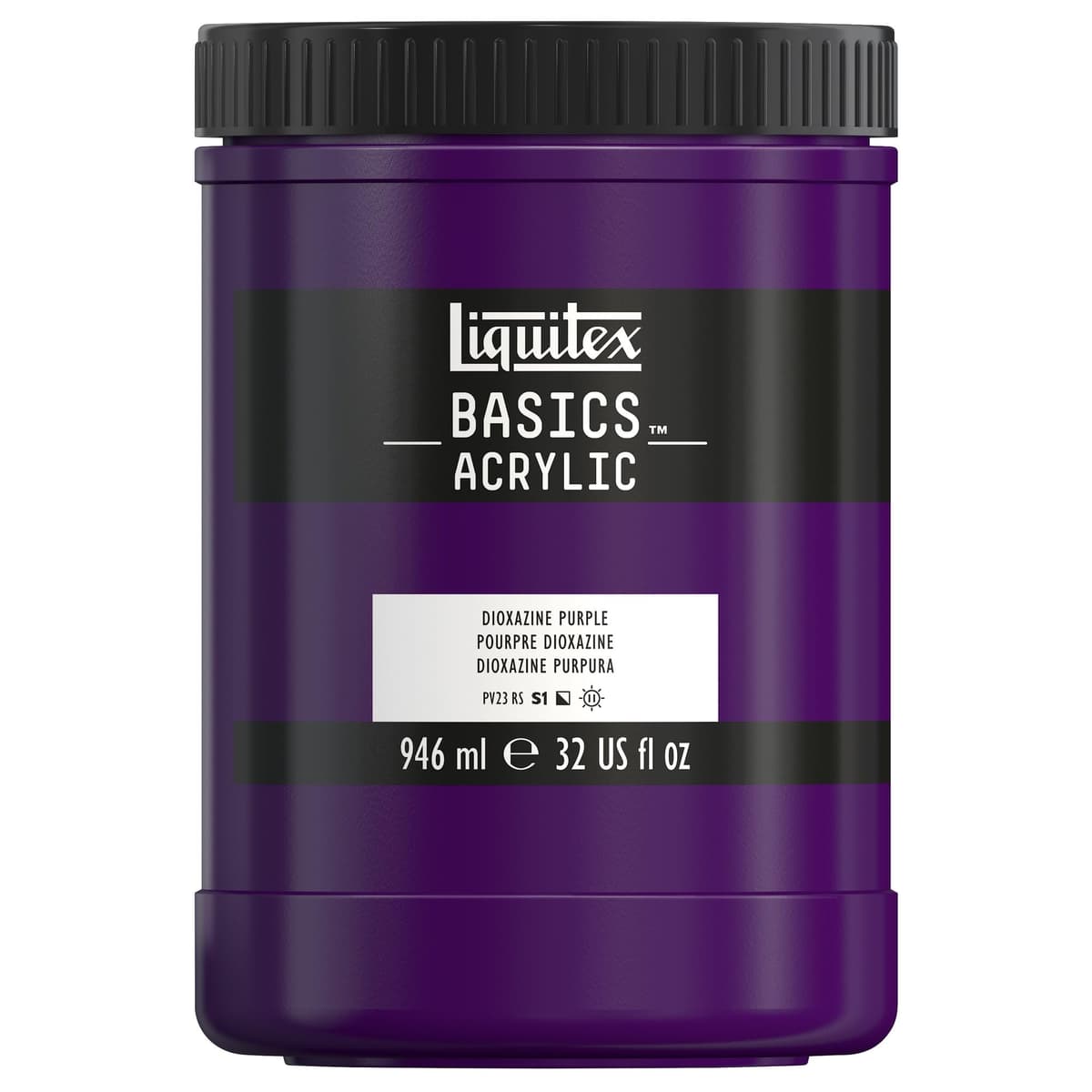 LIQUITEX Basics Acrylic Paint, Mars Black, 118 ml Tube — view 31