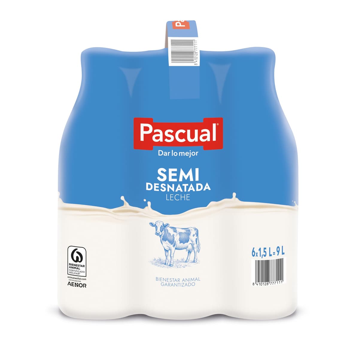 Leche Pascual - Leche Entera - Bienestar Animal - Pack 6 x 1,5L - Ideal para niños y adultos, Producto Natural y Saludable — view 4
