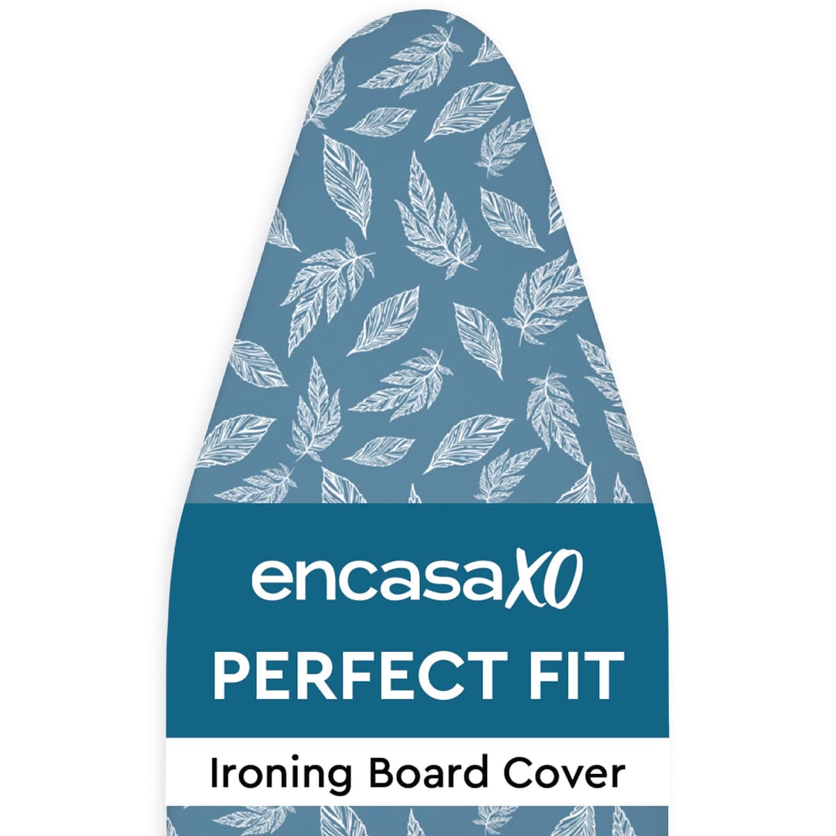 Encasa XO Ironing Board Covers and pad 125x46 cm- Thick 3mm Felt Padding, Drawstring Tightening & Lock, Heat Reflective, Scorch & Stain Resistant, for Wide Ironing Board - Big Leaves Green — view 21