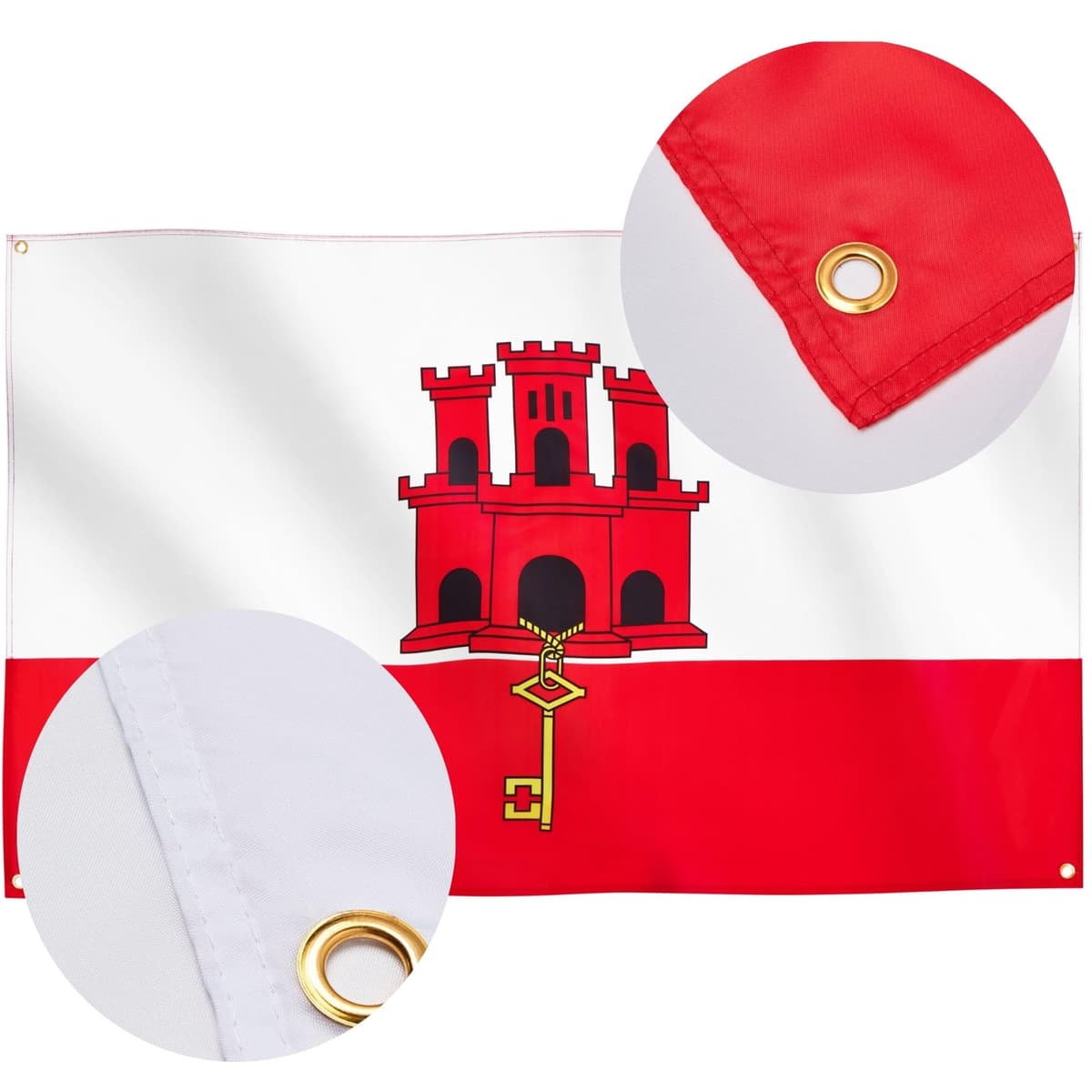Runesol Cornwall Flag - 91x152cm, 3ft x 5ft, Cornish Flag, 4 Grommets, Eyelet in Every Corner, Premium Quality, Inside & Outside Use, Vivid Colours — view 551