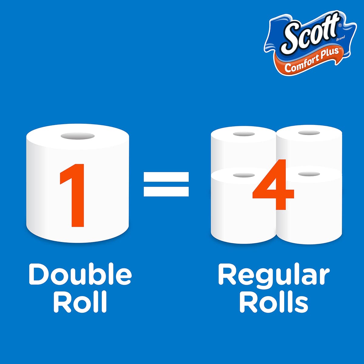 Scott Comfortplus Toilet Paper, Double Roll, Bath Tissue, 18 Count — view 26