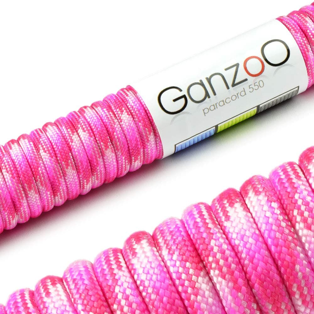 Ganzoo Paracord 550, Cuerda de 4 mm, 30 Metros, Poliéster, Tipo 3-7 Hilos Interiores, Correa de Perro Collar Pulsera, Camping Supervivencia y Cuerda Multiusos, Verde Oscuro — view 75