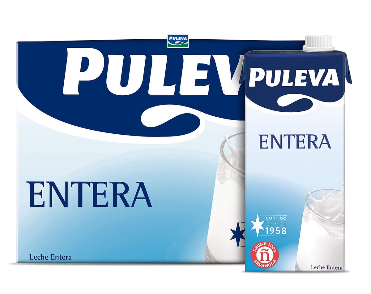 Puleva Original - Leche Semidesnatada con Vitaminas A y D - Sin Azúcar Añadido y Sin Gluten - Brik UHT Pack 6 x 1L — view 9