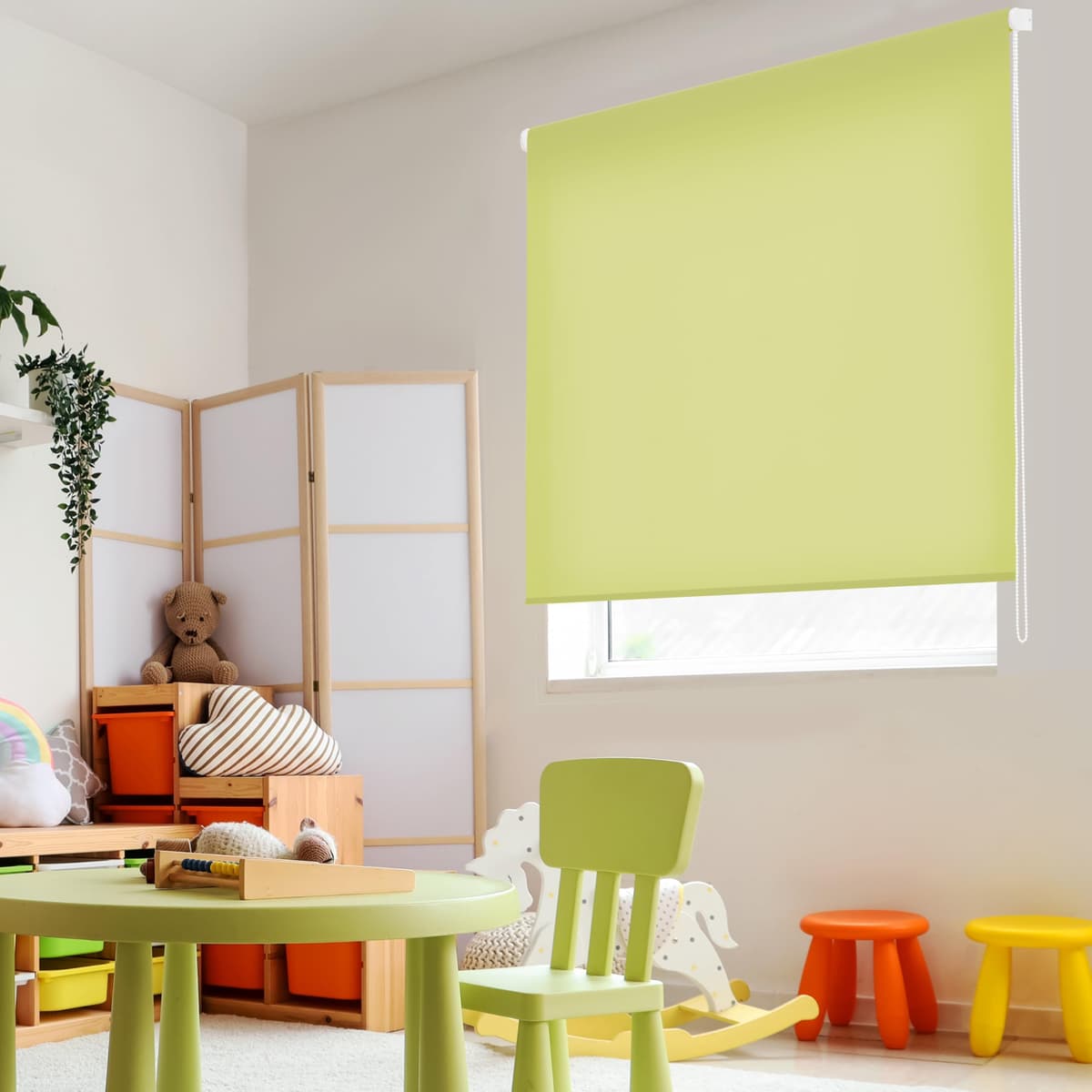 Blindecor Ara | Estor enrollable translúcido liso - Blanco Roto, 160 x 175 cm (ancho por alto) | Tamaño de la Tela 157 x 170 cm | Estores para ventanas — view 14