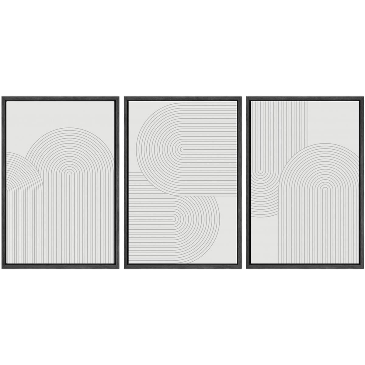 SIGNWIN Framed Canvas Print Wall Art Set Coastal Serenity Abstract Seaside Illustrations Modern Art Decorative Rustic Calm/Zen for Living Room, Bedroom, Office - 24"x36"x3 Natural — view 101