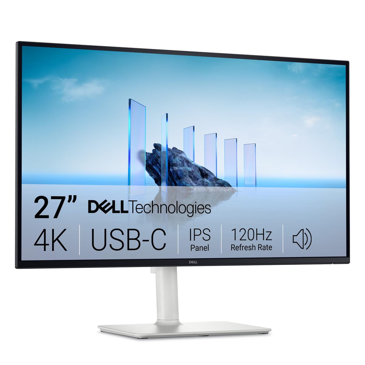 Dell 27 Plus USB-C Monitor - S2725DC, QHD (2560x1440), 144Hz, IPS, 1ms MPRT, AMD FreeSync, 99% sRGB, Height Adjust, Built-in Speakers, 2 USB-C, DisplayPort, HDMI, 2 USB-A, 3 Year Warranty, White — view 17