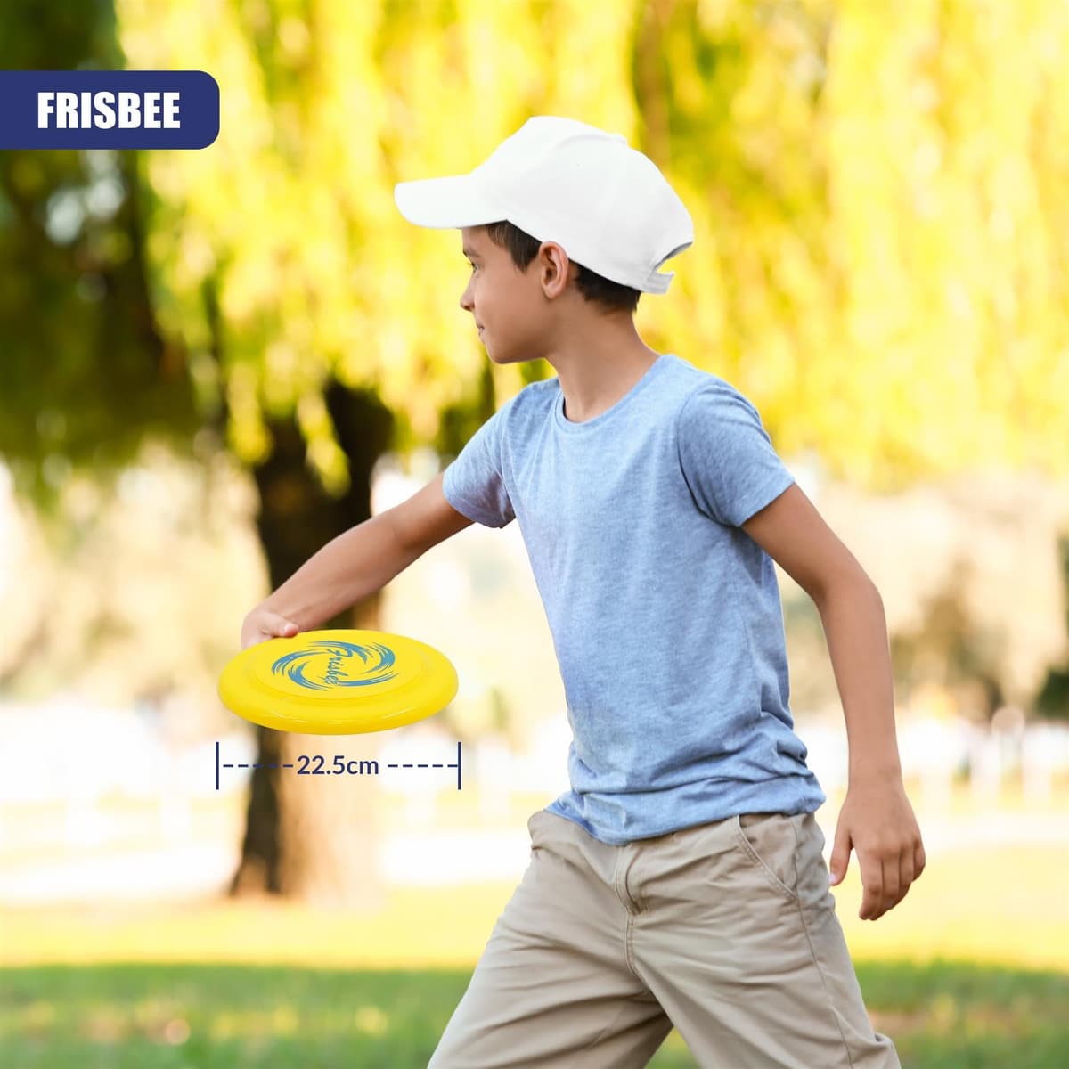 The Magic Toy Shop 6 Games in 1 Sports Set – 19 Pcs Bat, Racket, Toss, Catch, Ball & Frisbee, Indoor Outdoor Play – Lightweight, Builds Motor & Social Skills – Families, Camping, Beach, Garden & Park — view 4