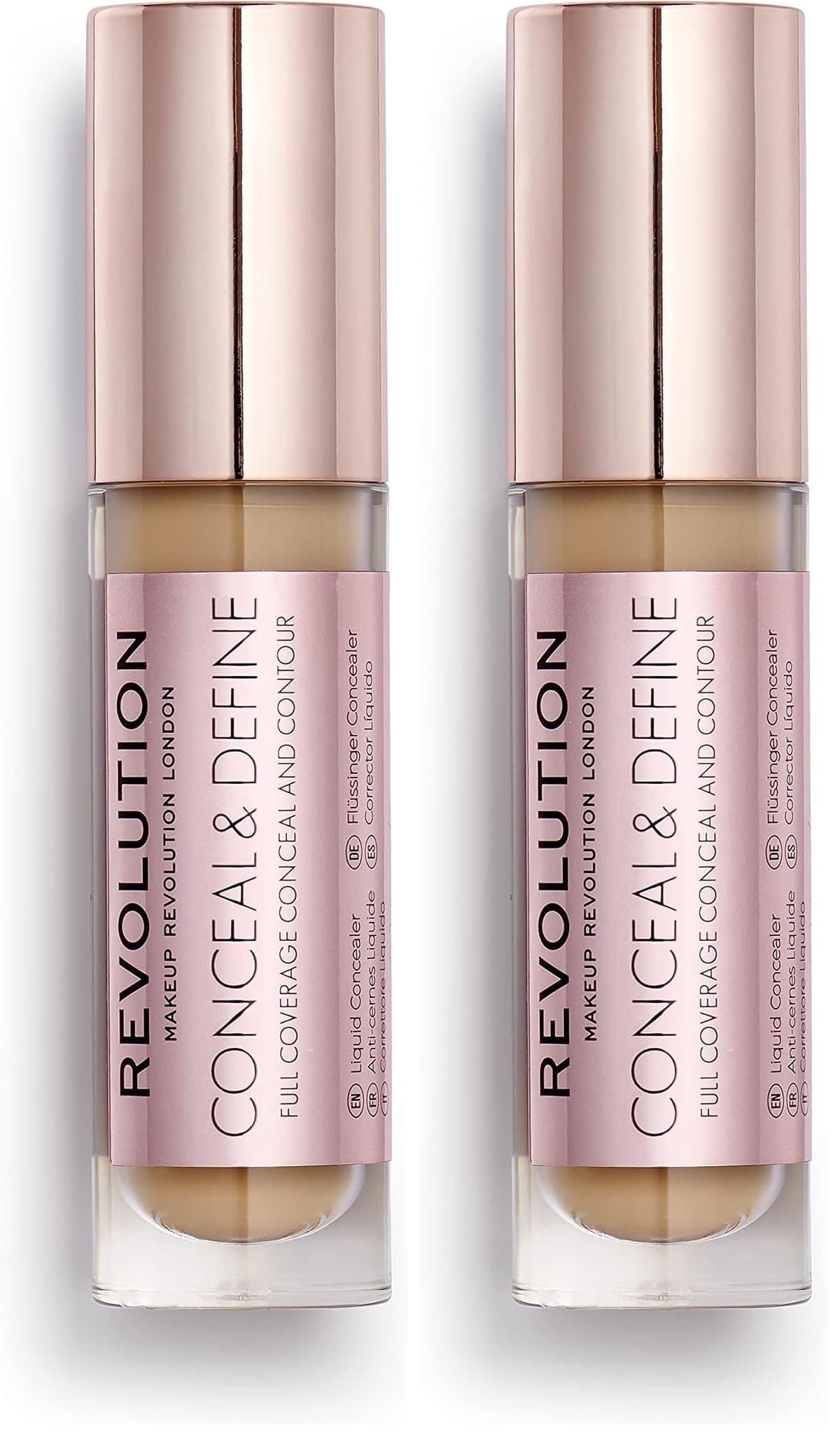 Revolution Conceal & Define Concealer, Lightweight, Long-Lasting, Full Coverage Face Makeup, C0.1, 4g — view 7