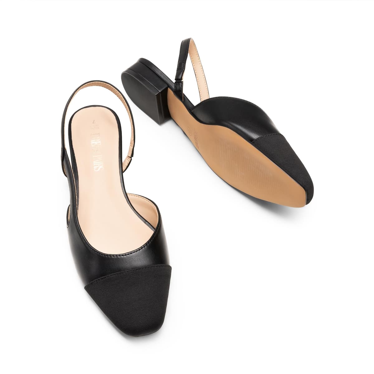 DREAM PAIRS Women's Slingback Flats Square Toe Ballet Dressy Flats Low Heel Dress Shoes for Business Casual Work Office Wedding Party — view 7