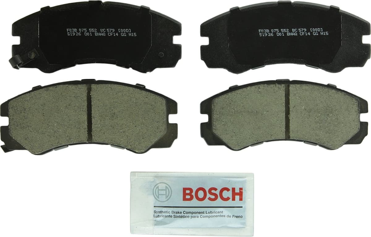 Bosch BC914 QuietCast Premium Ceramic Disc Brake Pad Set For: Acura ILX; Honda Accord, Civic, CR-V, Element, Fit, Front — view 257