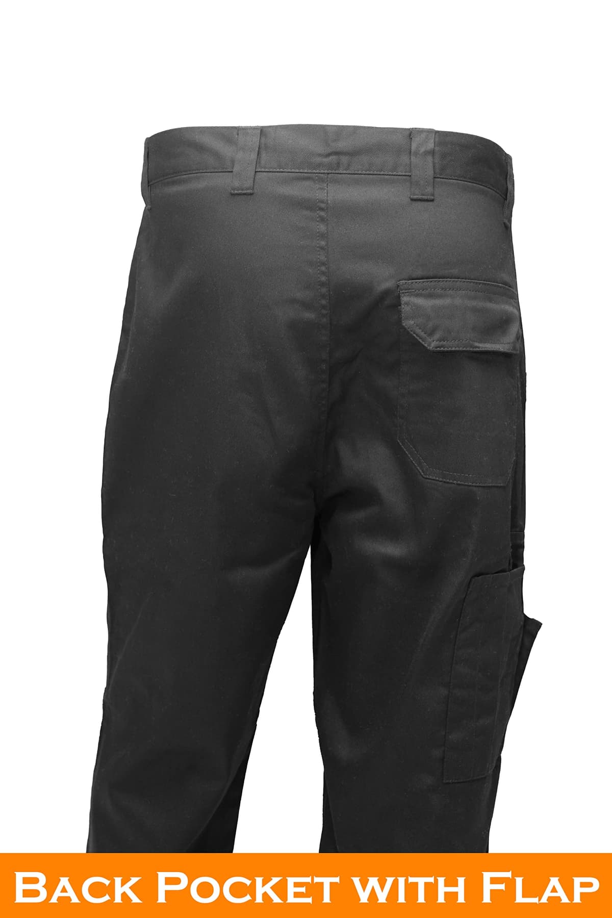 Multi Pockets Men Cargo Combat Work Trousers Work Pants with Button & Zip Fly — view 5