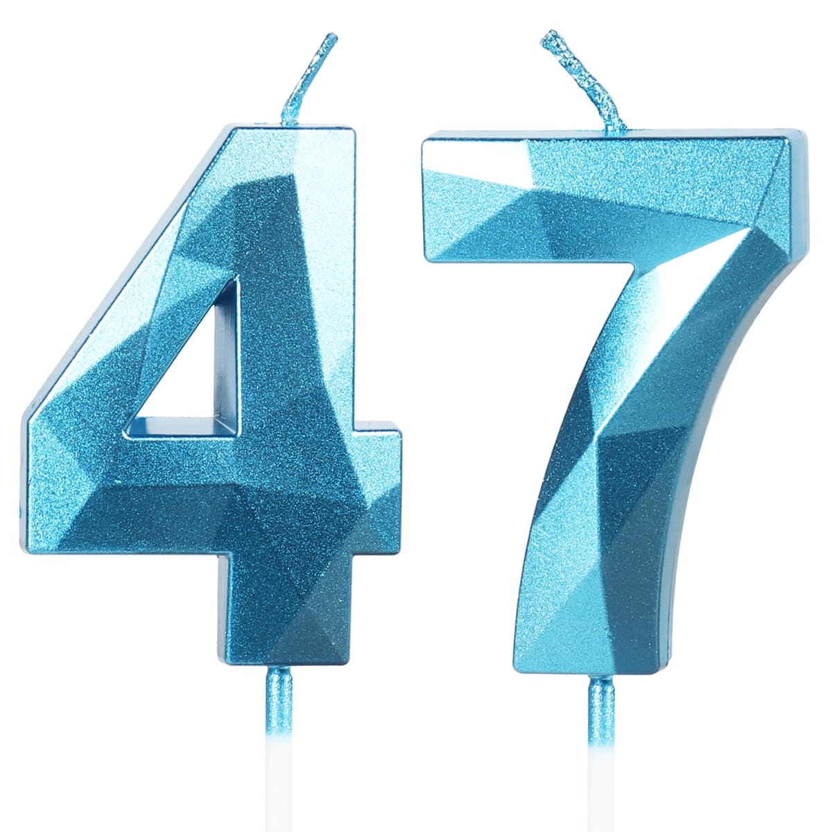 Yiran 50th Birthday Candles, Gold Number 50 Happy Birthday Candles, Cake Topper Decorations for Birthday Party, Wedding Anniversary Celebration Supply — view 205