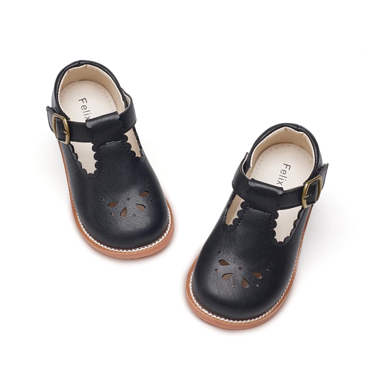 Felix & Flora Toddler Little Girl Mary Jane Dress Shoes - Ballet Flats for Girl Party School Shoes — view 16