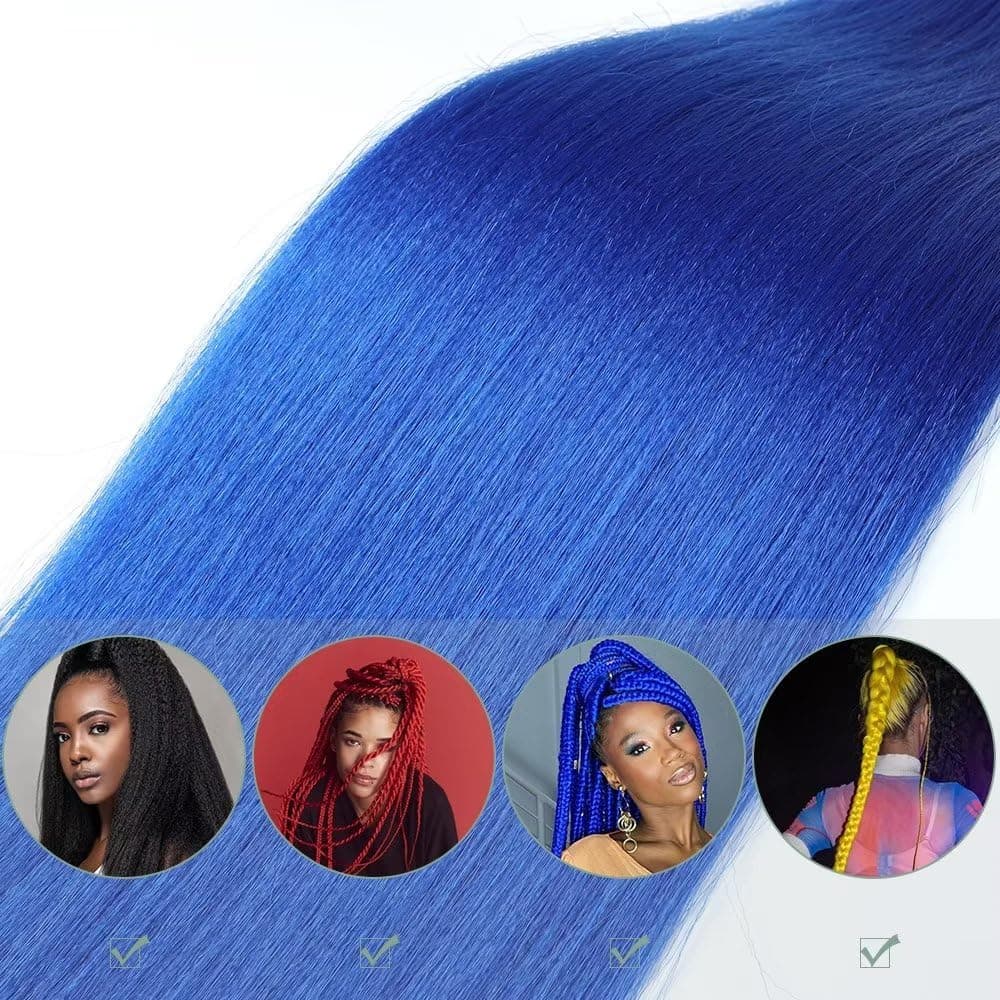 YDDM Capelli Per Treccine Africane Morado Extension Treccine Texture Yaki Easy Install per Principianti 32 Pollici 3 Pezzi Capelli Leggeri e Naturali per Box Braids, Twist e Crochet — view 5