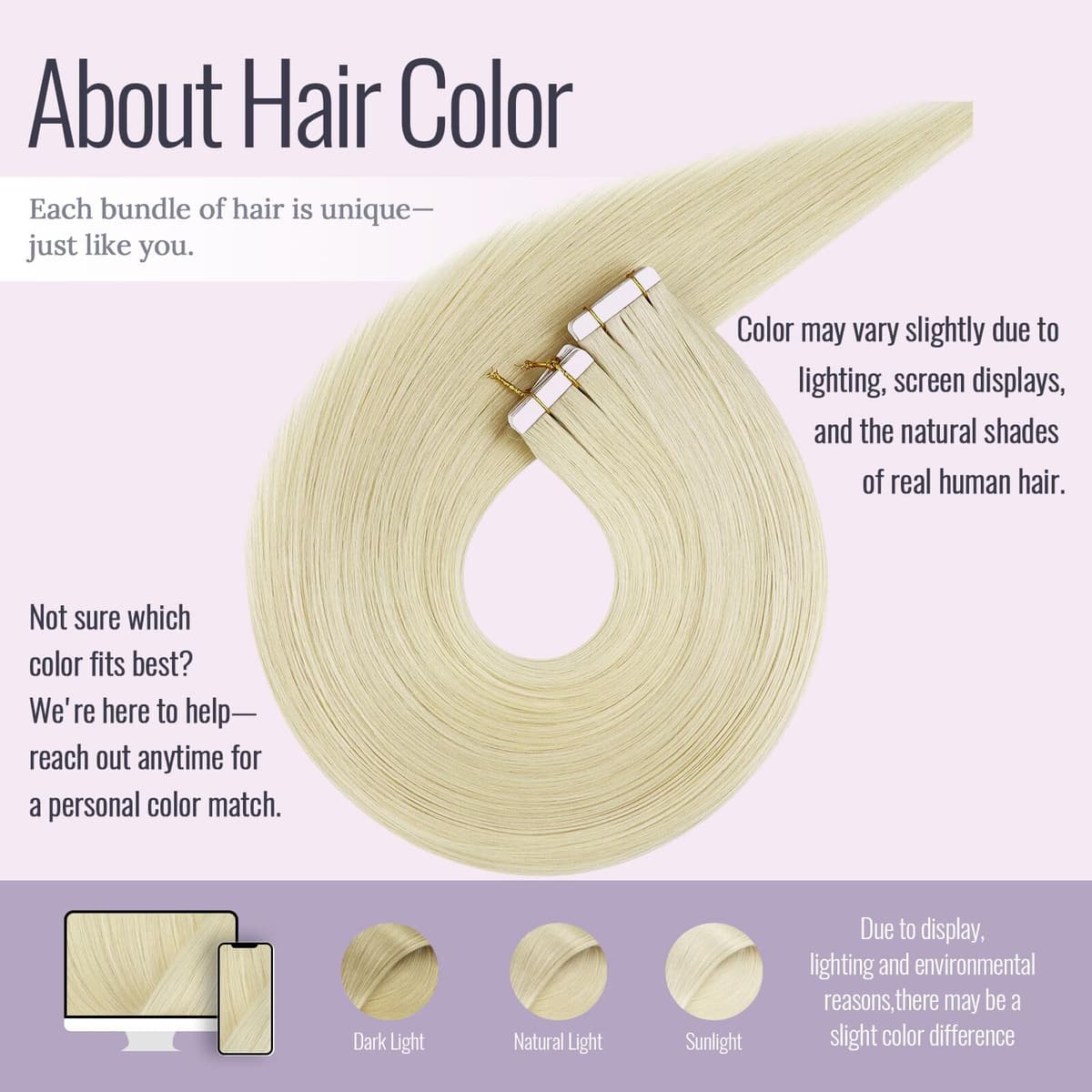 Fshine Extensiones De Adhesivas De Cabello Humano Real Brasileño 60 Rubio Platino Cinta De Trama 55cm Cinta De Extensión De Cabello Adhesivo En Extensiones 55 Gramos — view 2