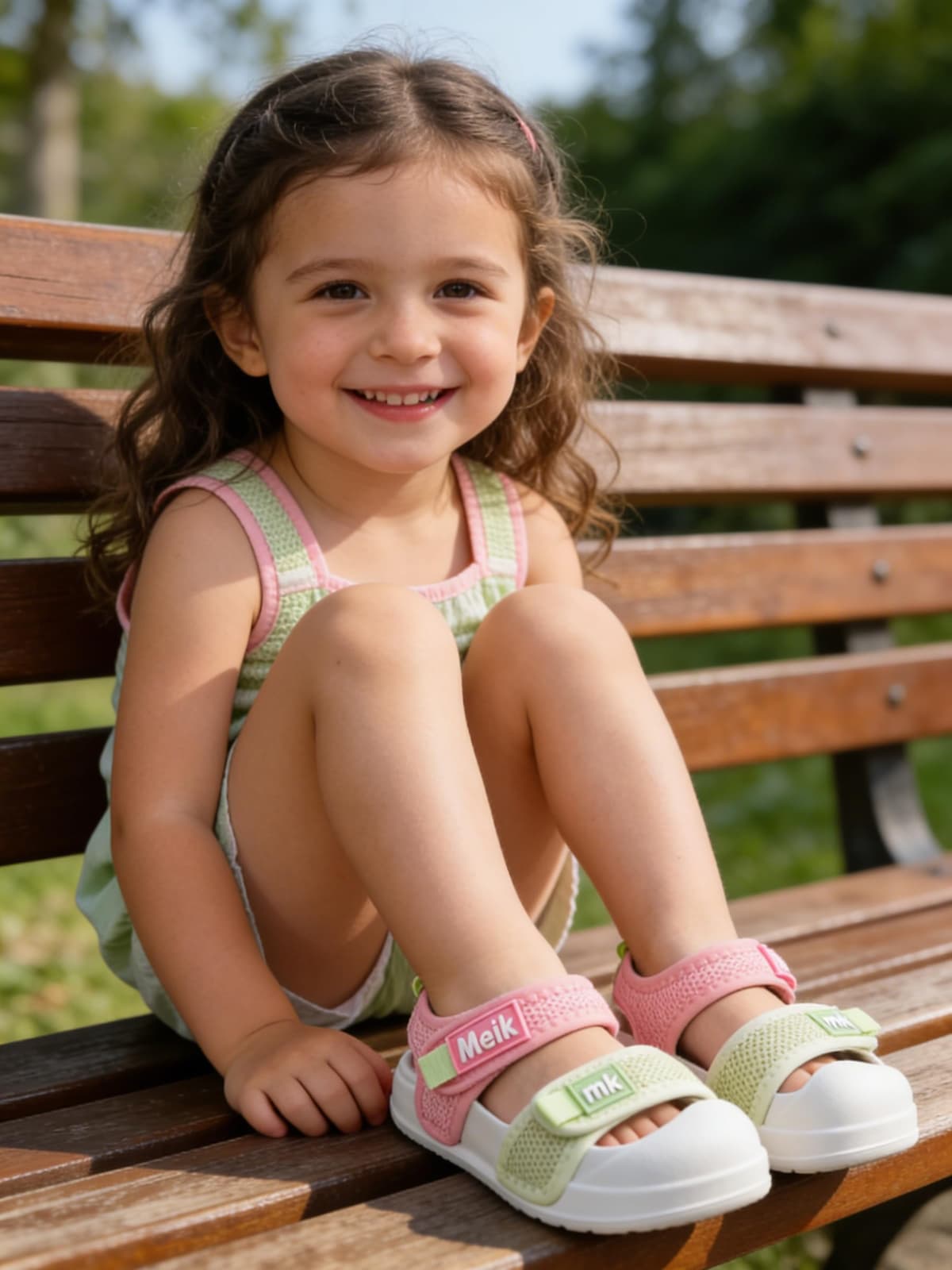 Meik Mangni Sandalias Punta Cerrada Niño Niña Verano Sandalia Deportivas Unisex bebé Transpirables Zapatillas Playa Piscina con Suela Antideslizante,Tallas 21-31 EU — view 2