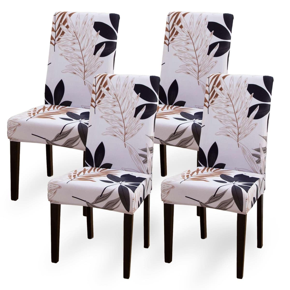 Dining Room Chair Covers Slipcovers Set of 4, Stretch Removable Washable Dining Chair Protector Decoration Cover Seat Slipcover for Hotel, Ceremony, Banquet, Kitchen, Restaurant, Home — view 32