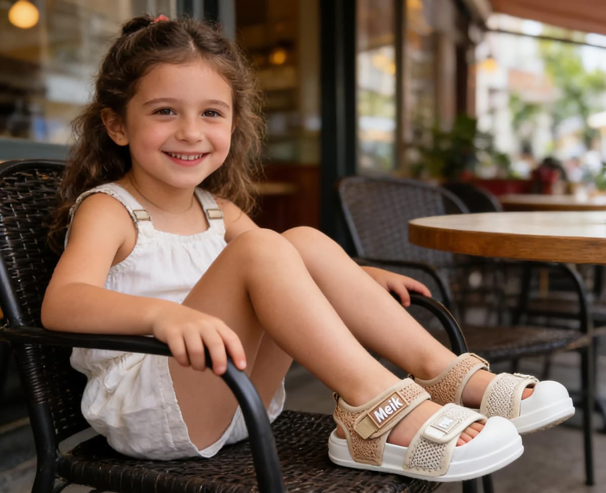 Meik Mangni Sandalias Punta Cerrada Niño Niña Verano Sandalia Deportivas Unisex bebé Transpirables Zapatillas Playa Piscina con Suela Antideslizante,Tallas 21-31 EU — view 2