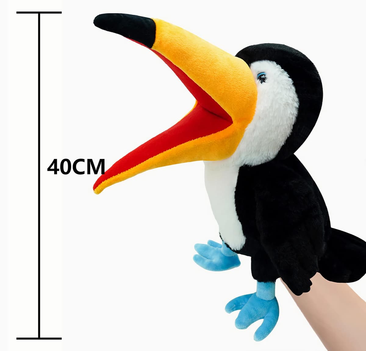 Marionetas de Mano de pájaros para niños,Incluye Loros, Pavos Reales, etc. con Bocas Abiertas móviles, Contar Cuentos,Regalos de cumpleaños — view 4