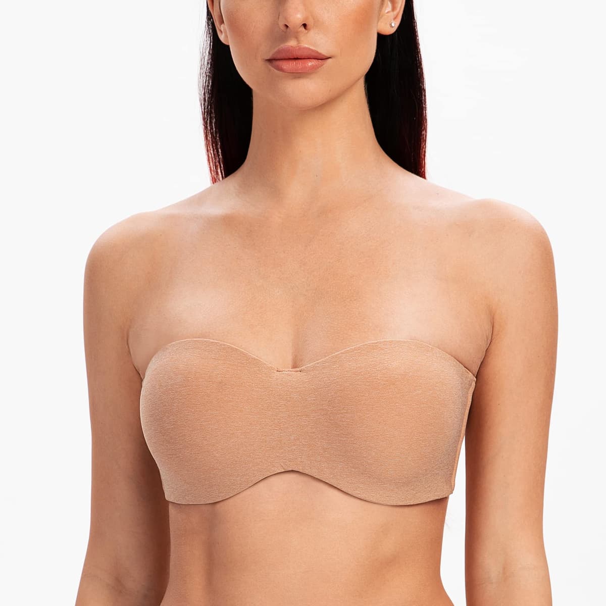 MELENECA - Sujetador con Aros sin Relleno Reductor sin Tirantes Bandeau para Mujer — view 4